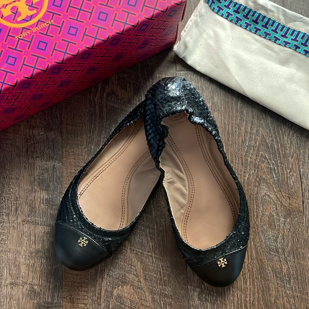 Tory Burch York Ballet Flat Snakeprint